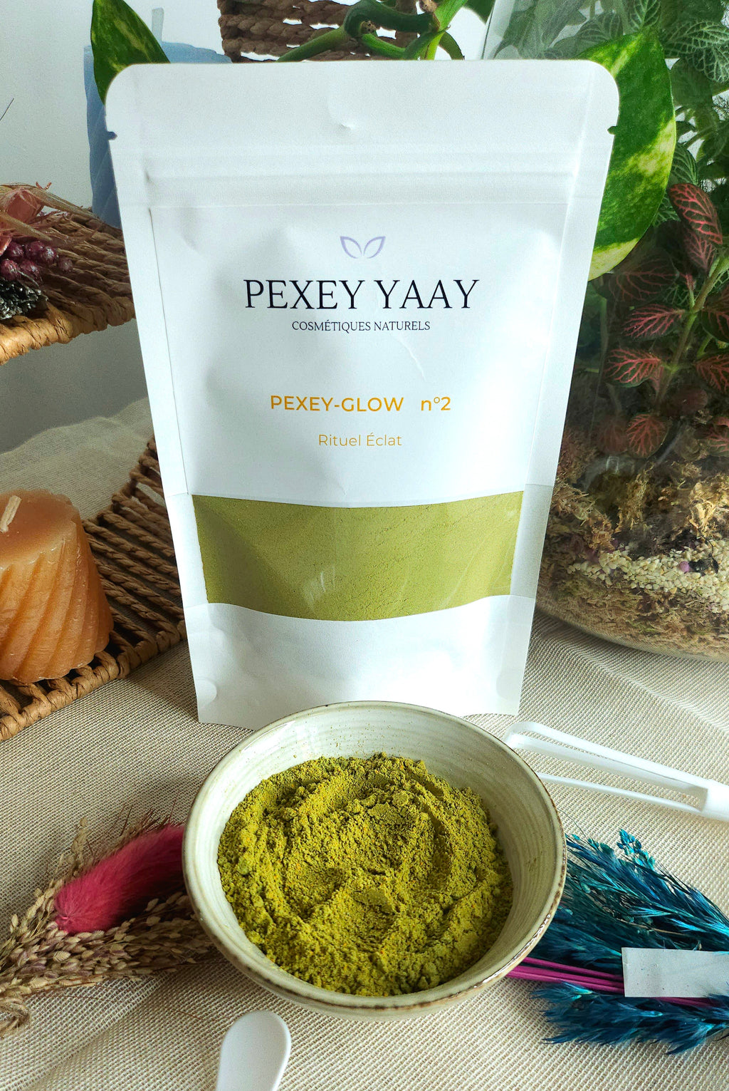 Rituel N°2 Masque Visage Éclat et Bonne Mine PEXEY GLOW (Curcuma & / Sidr)