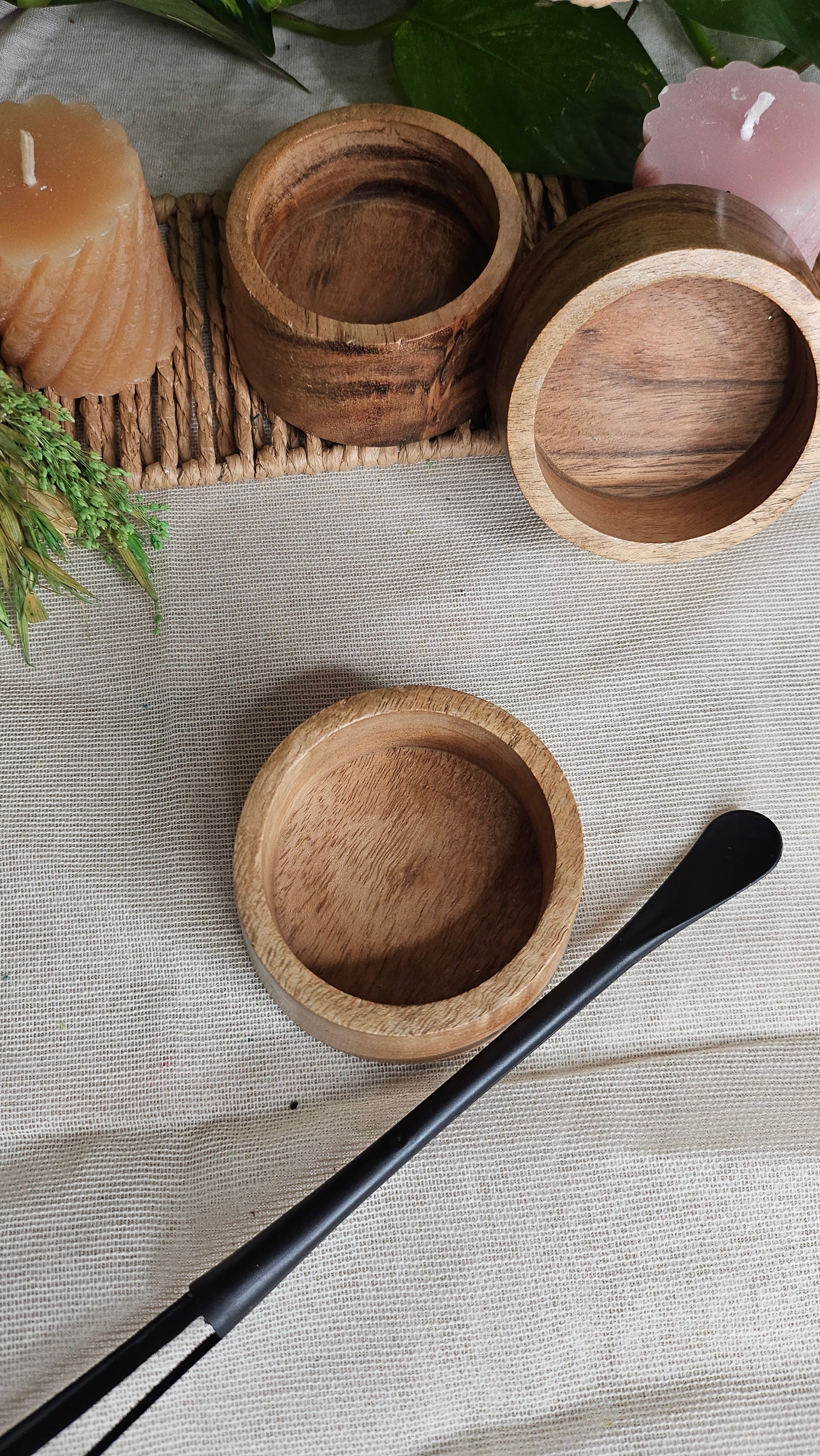 Kit de Préparation Complet (Bol en Bois & Fouet 2-en-1)