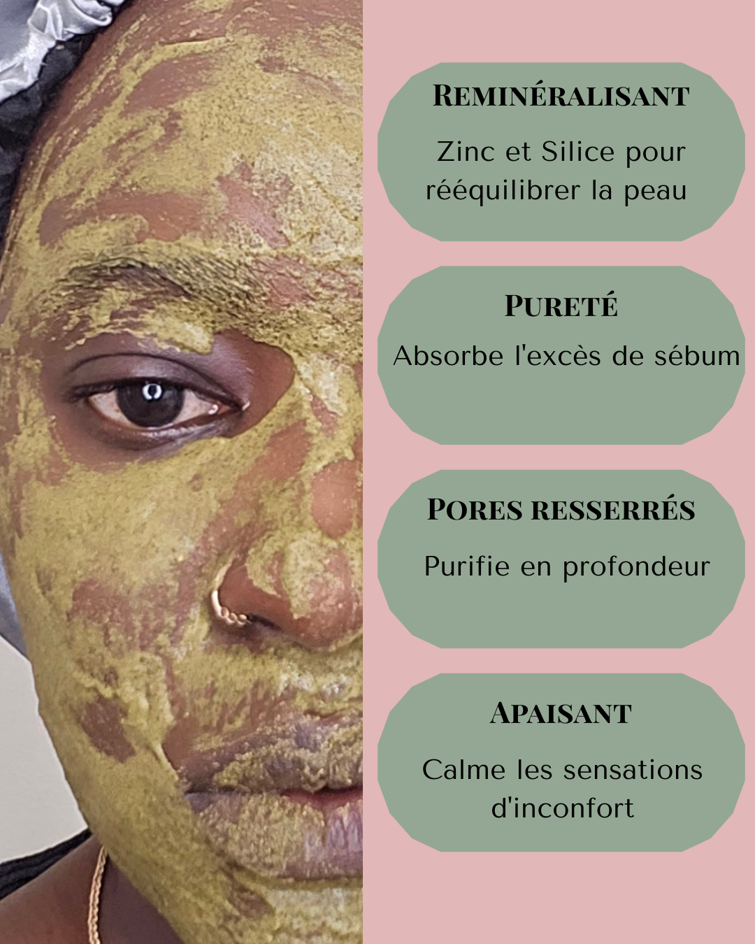 Texture en gel du masque PURE une fois activé