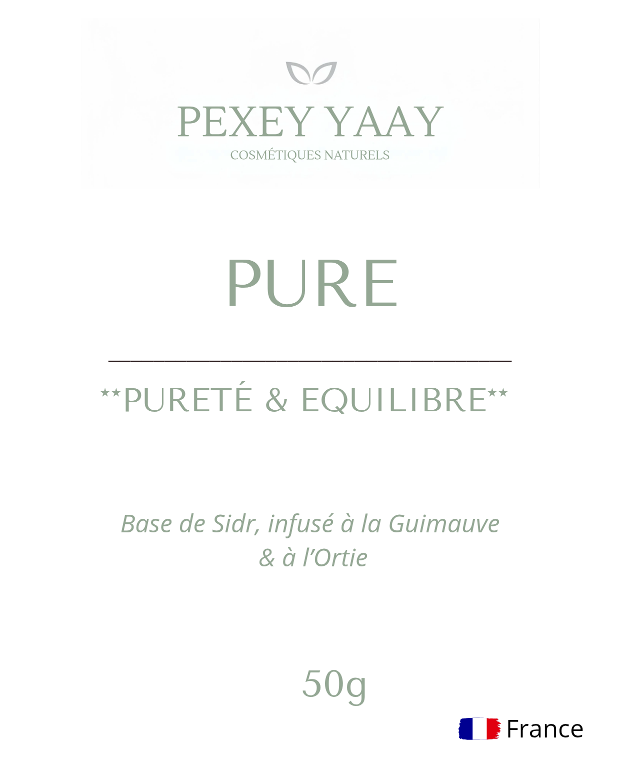 PURE | Masque Purifiant (Ortie Piquante / Sidr & Guimauve)